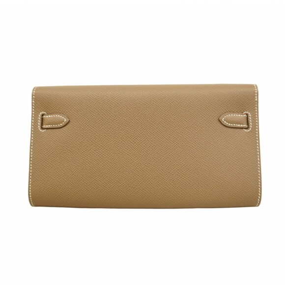 Hermes Hermès Kelly Wallet Long To-Go, Epsom Leather, Etoupe, K Stamp, Women'... - Picture 7 of 7